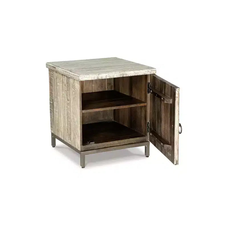 Meuble d'appoint Laddford décontracté, finition blanchie