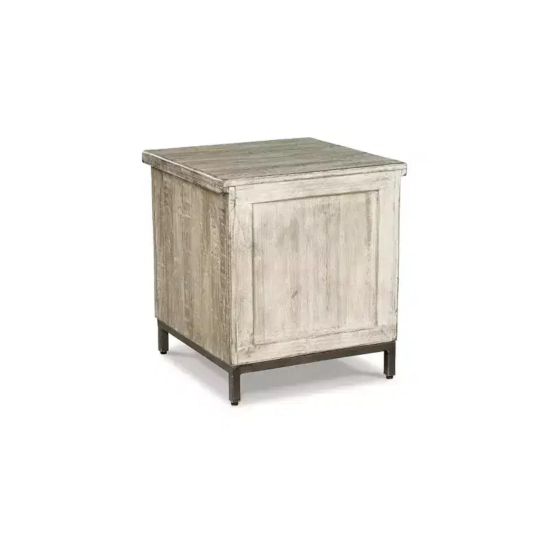 Meuble d'appoint Laddford décontracté, finition blanchie