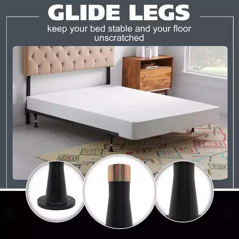 Pieds glisseurs en plastique pour sommier de lit pour remplacer les roulettes