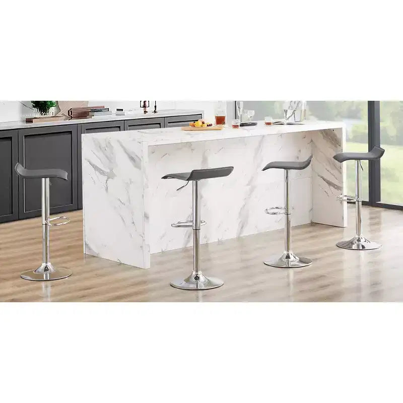 Lot de 2 tabourets de bar, tabourets de bar avec siège pivotant et hauteur réglable, tabourets de bar pour cuisine/bar/salle à manger/salon