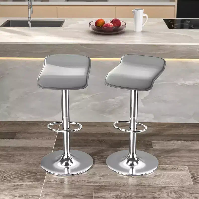 Lot de 2 tabourets de bar, tabourets de bar avec siège pivotant et hauteur réglable, tabourets de bar pour cuisine/bar/salle à manger/salon