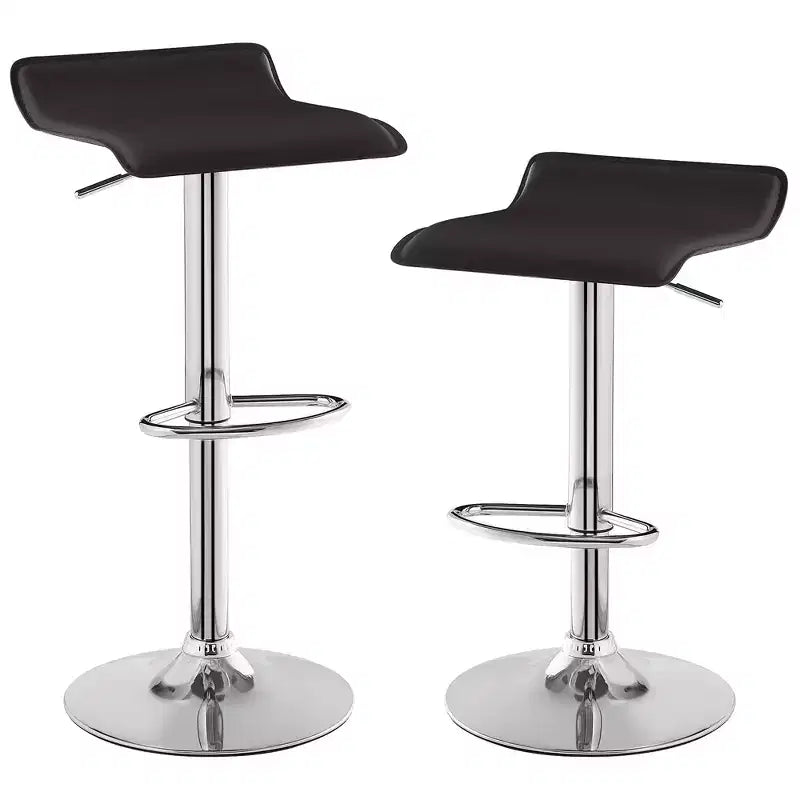 Lot de 2 tabourets de bar, tabourets de bar avec siège pivotant et hauteur réglable, tabourets de bar pour cuisine/bar/salle à manger/salon