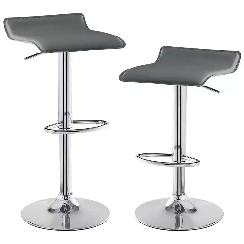 Lot de 2 tabourets de bar, tabourets de bar avec siège pivotant et hauteur réglable, tabourets de bar pour cuisine/bar/salle à manger/salon
