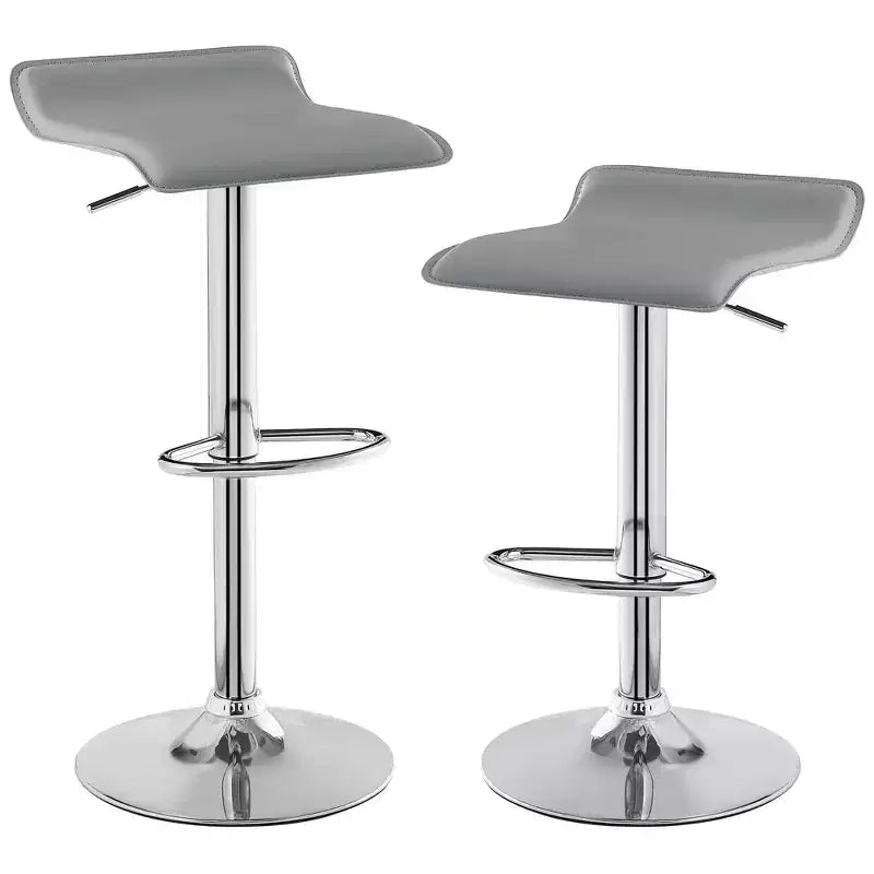 Lot de 2 tabourets de bar, tabourets de bar avec siège pivotant et hauteur réglable, tabourets de bar pour cuisine/bar/salle à manger/salon