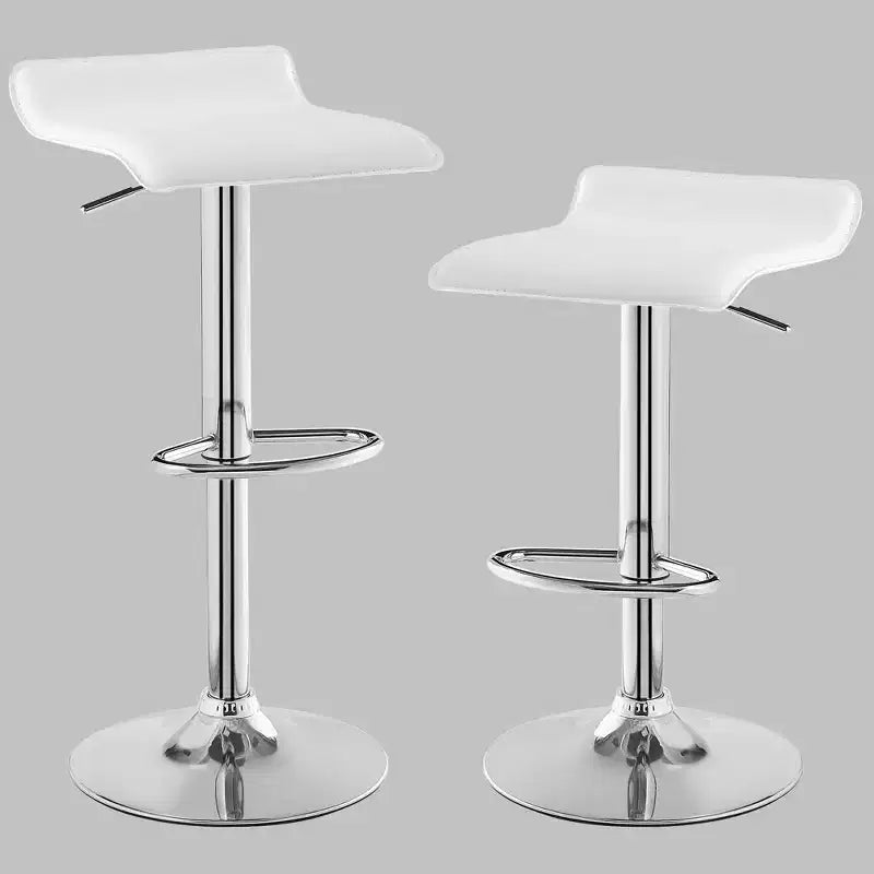 Lot de 2 tabourets de bar, tabourets de bar avec siège pivotant et hauteur réglable, tabourets de bar pour cuisine/bar/salle à manger/salon