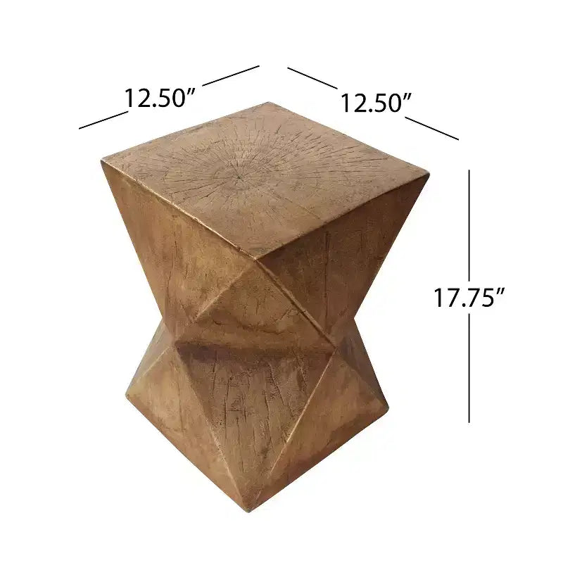 Table d'appoint Waylon en béton léger peinte à la main