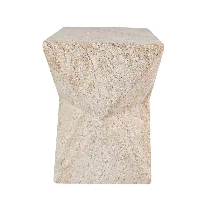 Table d'appoint Waylon en béton léger peinte à la main
