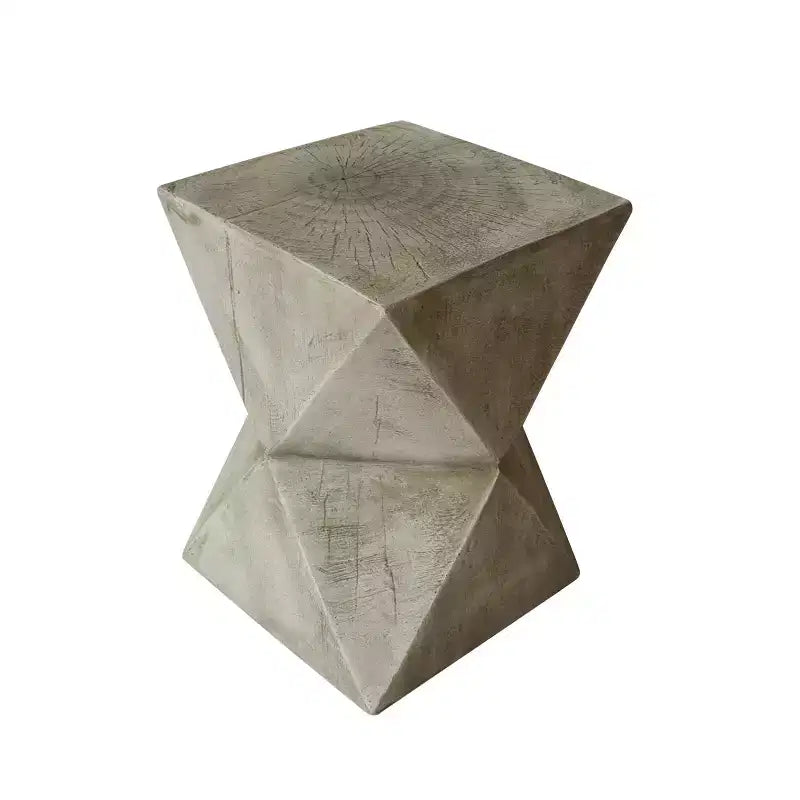 Table d'appoint Waylon en béton léger peinte à la main