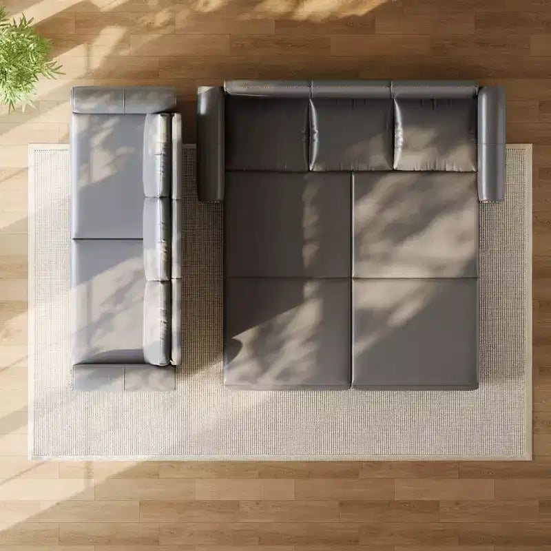 Canapé-lit convertible Mary Multi-Functional 93.7 en similicuir taille King avec clous décoratifs