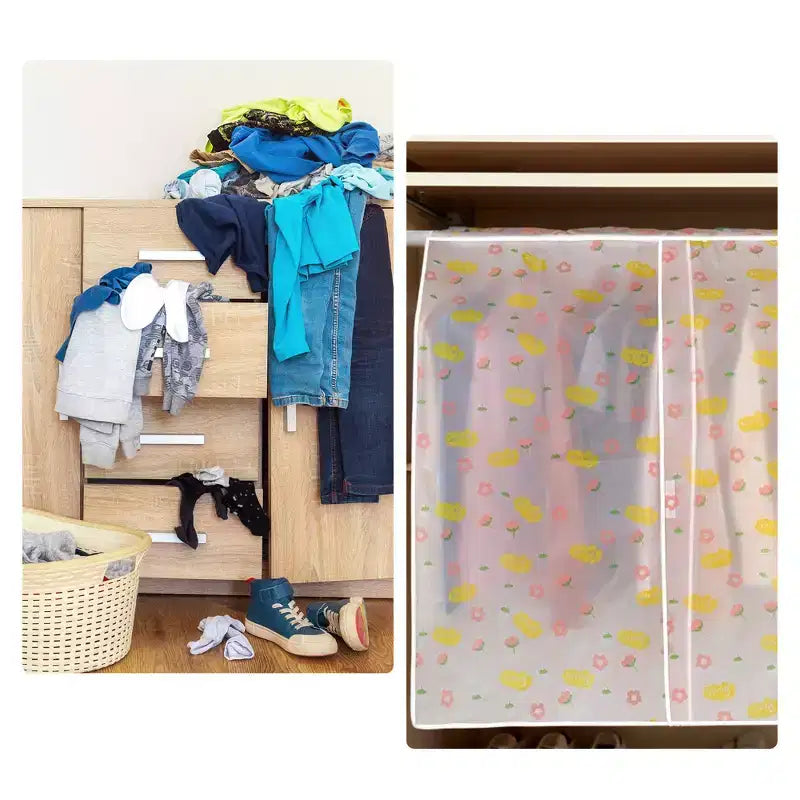 Housses de vêtements sacs à vêtements avec bandes adhésives magiques