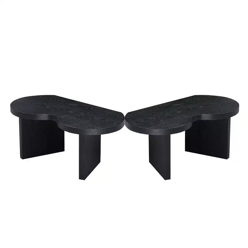 Table basse papillon en MDF, divisible en 2 petites tables, pour salon et chambre