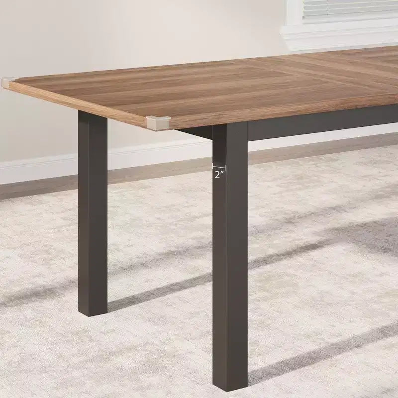 Ensemble de salle à manger 5 pièces pour 4-6 personnes, grande table de salle à manger extensible de 160 cm pour 4 personnes, table de cuisine avec bancs et tabourets