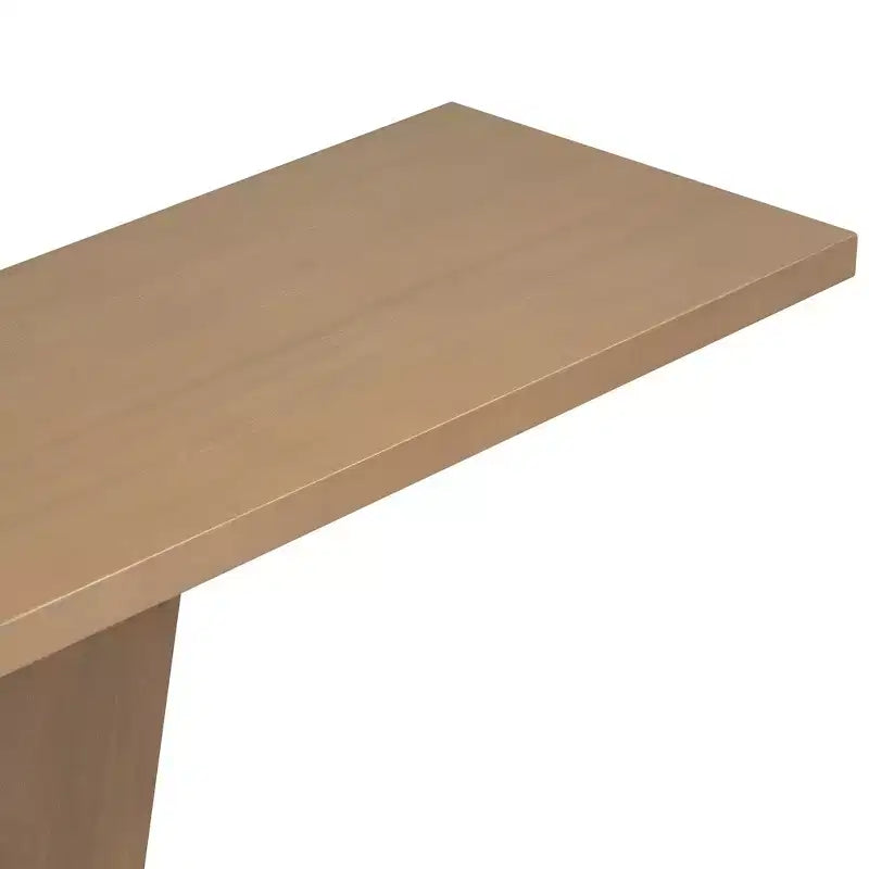 Console d'entrée V-Base, table de couloir d'appoint, table basse fine avec placage en bois naturel, polyvalence classique