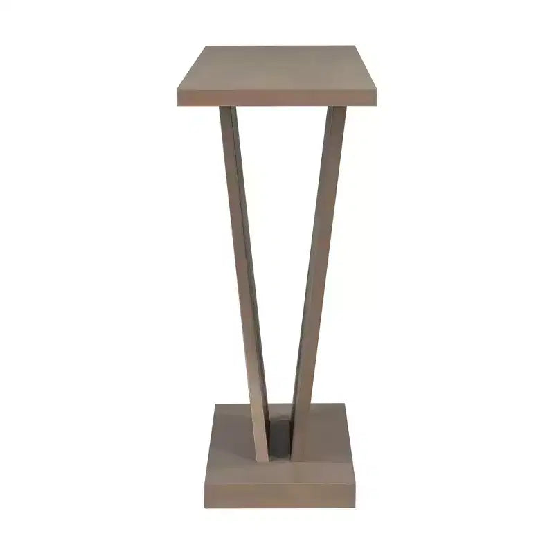 Console d'entrée V-Base, table de couloir d'appoint, table basse fine avec placage en bois naturel, polyvalence classique