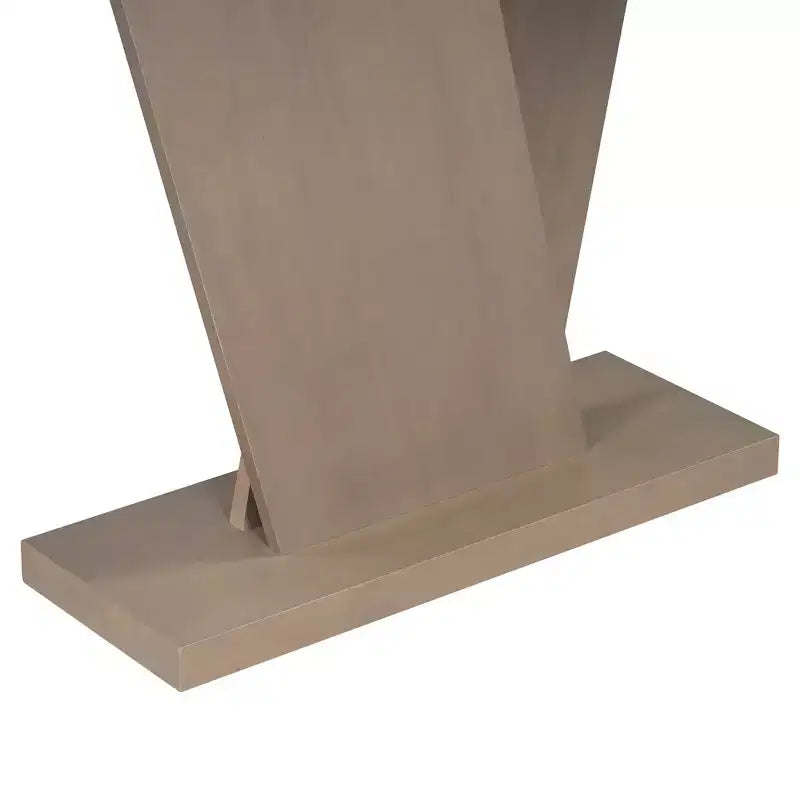 Console d'entrée V-Base, table de couloir d'appoint, table basse fine avec placage en bois naturel, polyvalence classique
