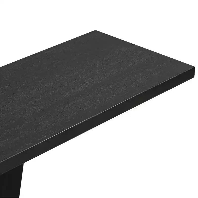 Console d'entrée V-Base, table de couloir d'appoint, table basse fine avec placage en bois naturel, polyvalence classique