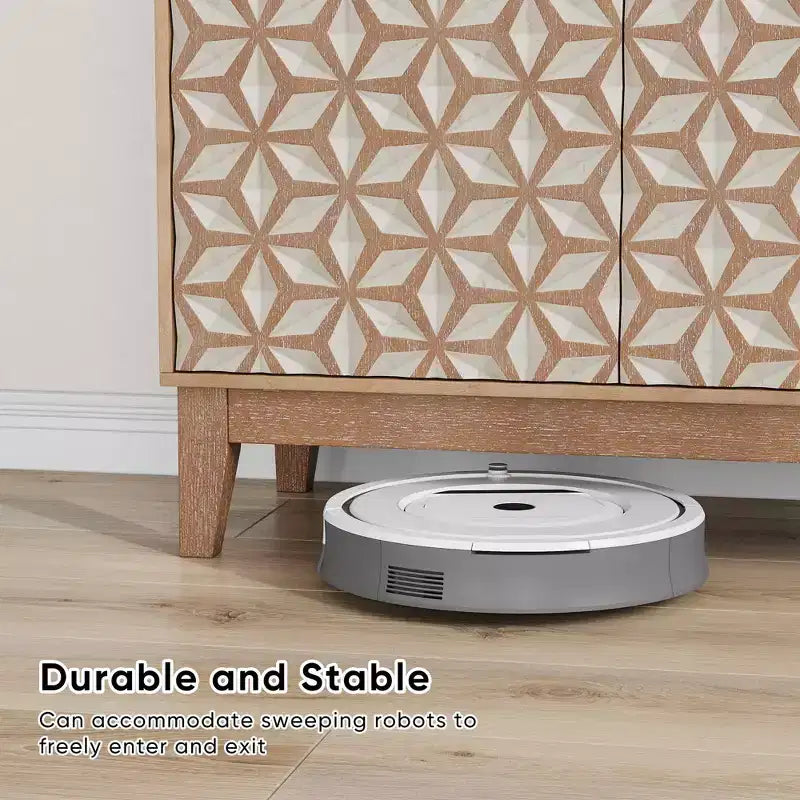 31,5 Meuble de buffet design géométrique avec 2 portes et étagères réglables pour salon, cuisine, salle à manger, beige