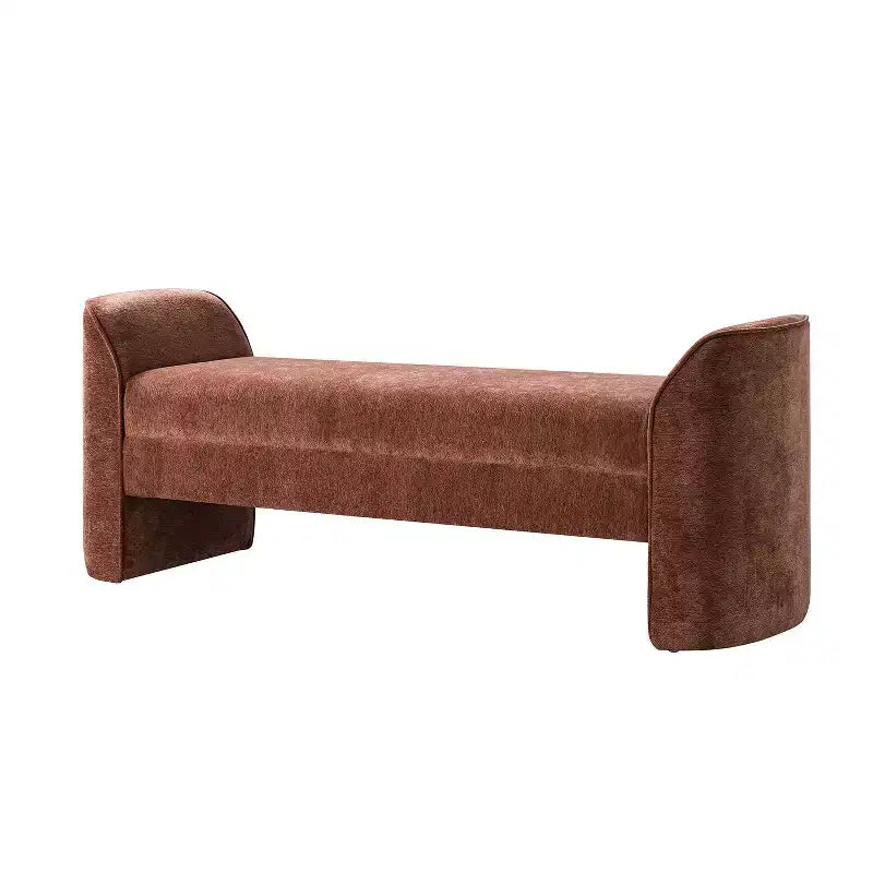 Banc en tissu chenille | BEIGE