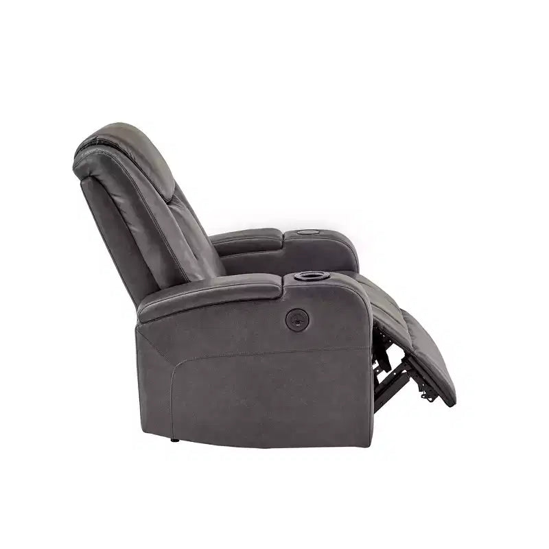 Fauteuil d'appoint avec chargeur USB/sans fil et haut-parleur - Gris