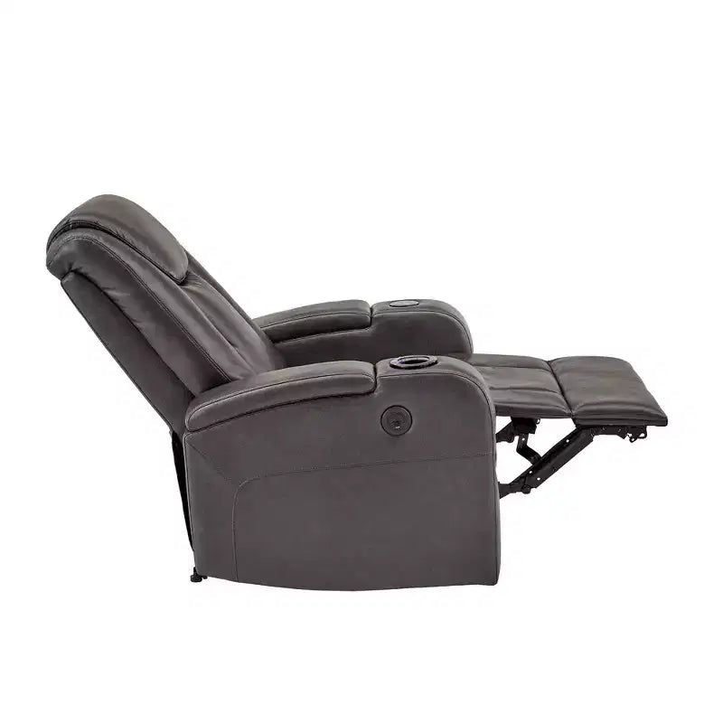 Fauteuil d'appoint avec chargeur USB/sans fil et haut-parleur - Gris