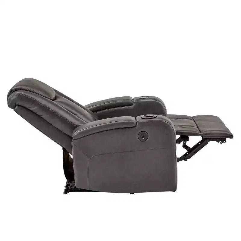Fauteuil d'appoint avec chargeur USB/sans fil et haut-parleur - Gris