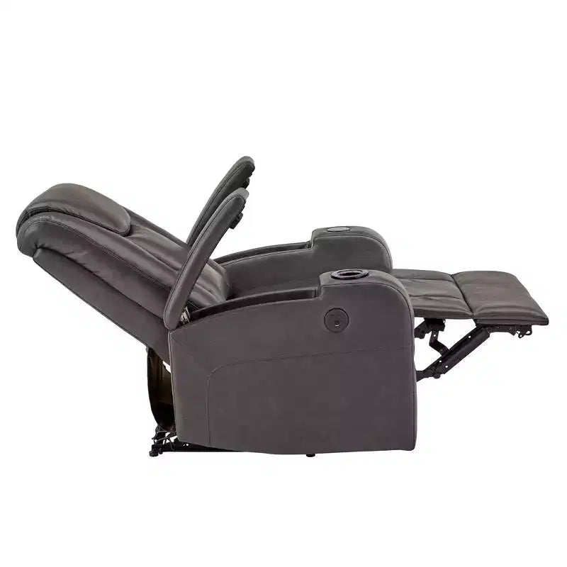 Fauteuil d'appoint avec chargeur USB/sans fil et haut-parleur - Gris